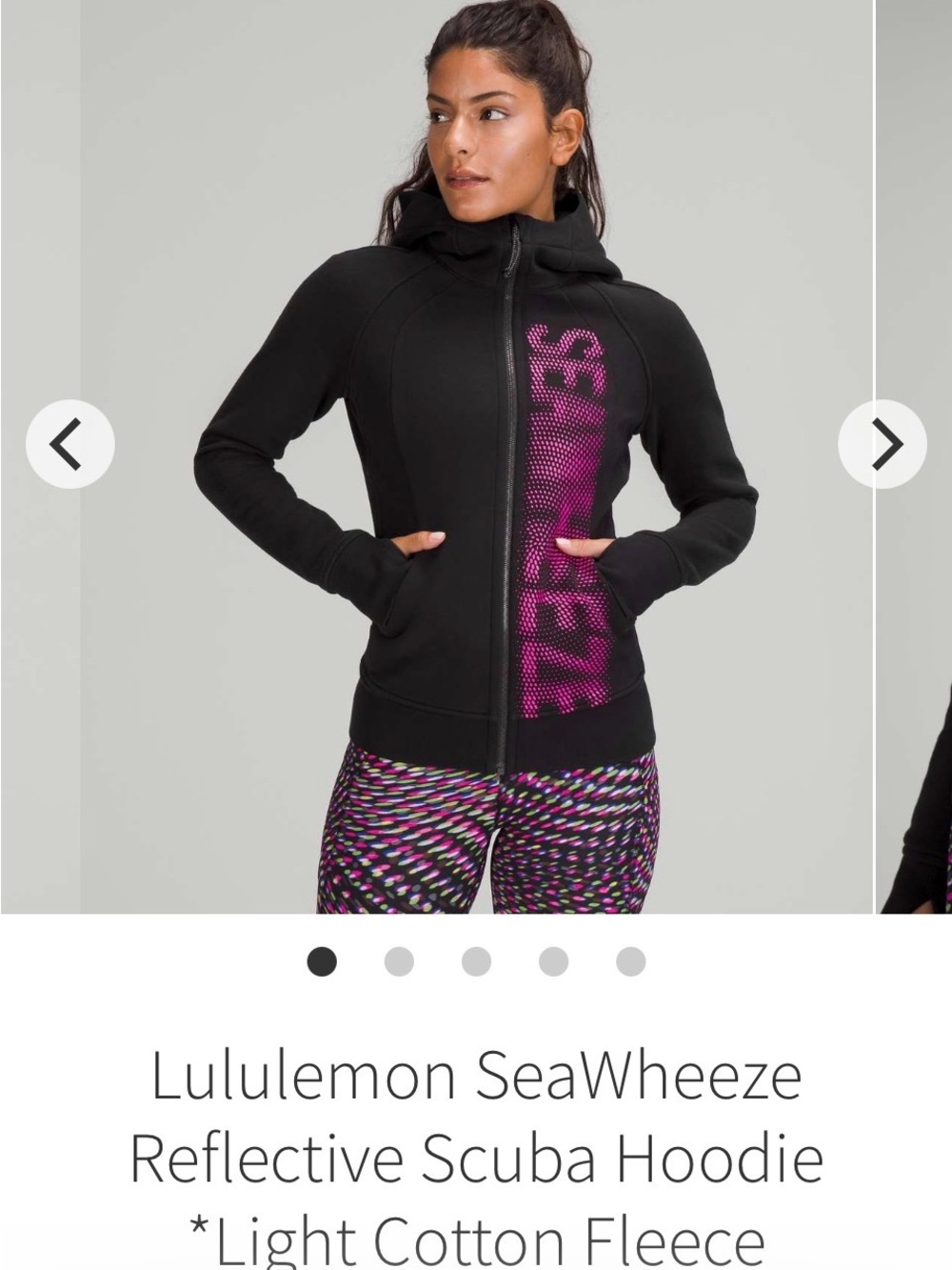 Lululemon Seawheeze Reflective Scuba Hoodie